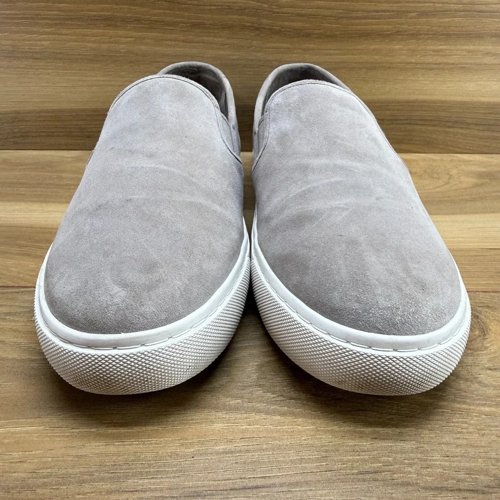 Tory Burch Jessie Slip On Sneakers Womens 9.5 Gray Suede Flats